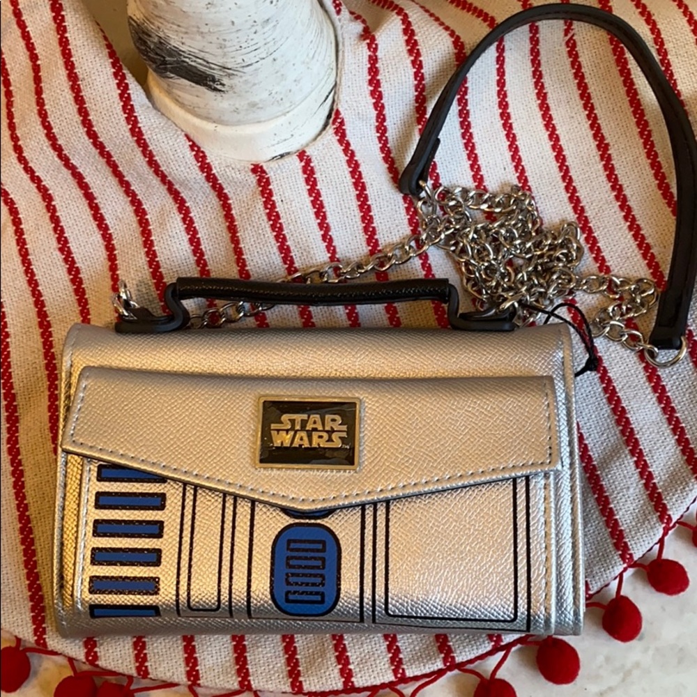 ⭐️NWOT Star Wars r2d2 clutch crossbody bag purse